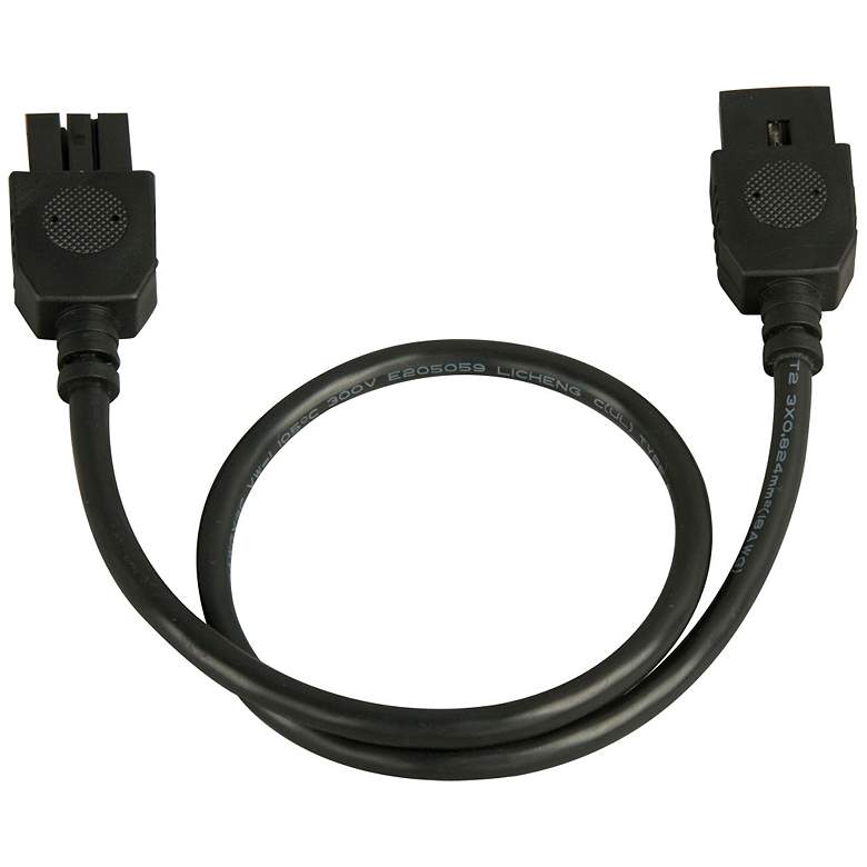 Image 1 MXInterLink4 Black 24" Under Cabinet Light Connector Cord