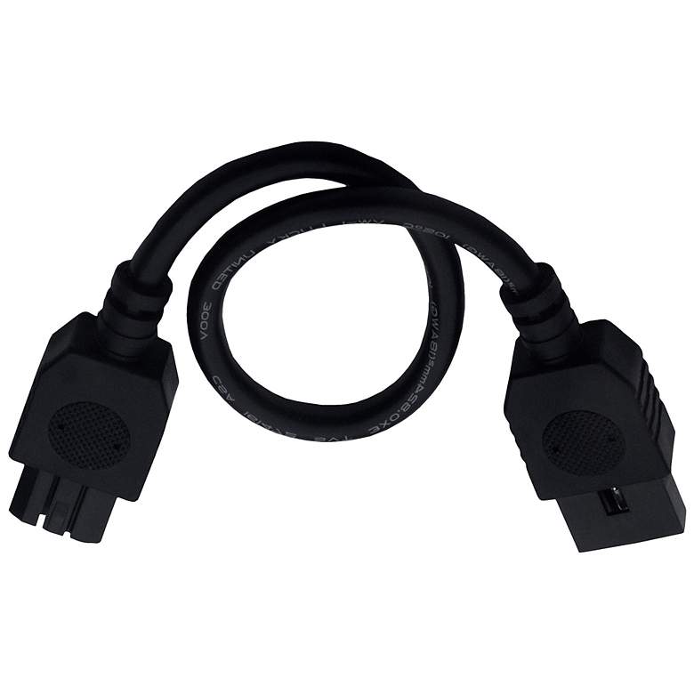 Image 1 MXInterLink4 Black 9" Under Cabinet Light Connector Cord