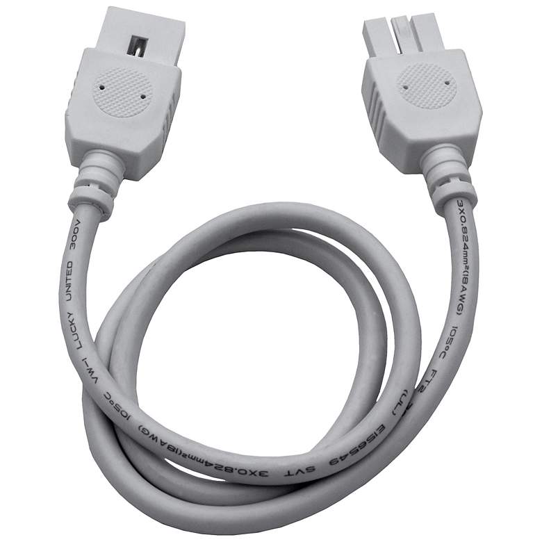 Image 1 MXInterLink4 White 24" Under Cabinet Light Connector Cord
