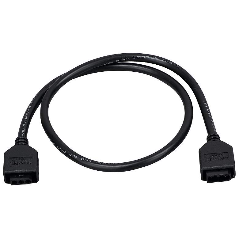 Image 1 MXInterLink5 Black 24 inch Under Cabinet Light Connector Cord