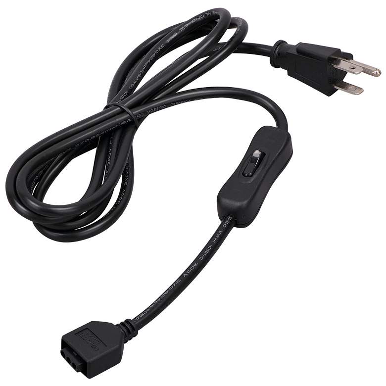 Image 1 MXInterLink5 Black 72 inch Under Cabinet Light Power Cord