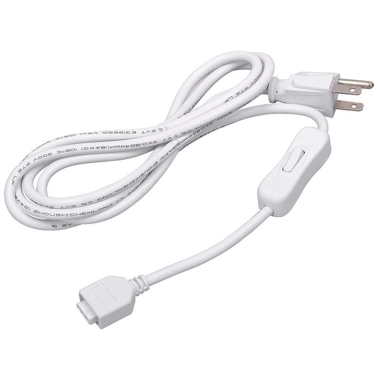 Image 1 MXInterLink5 White 72" Under Cabinet Light Power Cord