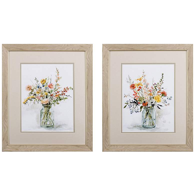 Image 1 My Favorite Picks 19"W x 22"H Framed Art Set of 2