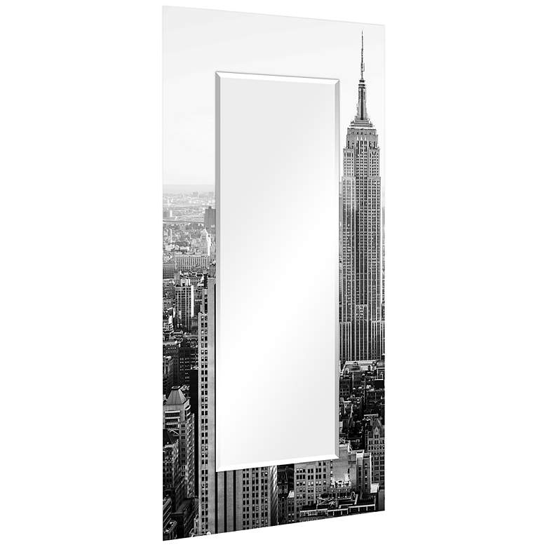 Image 4 My N.Y. Tempered Art Glass 36" x 72" Rectangular Wall Mirror more views