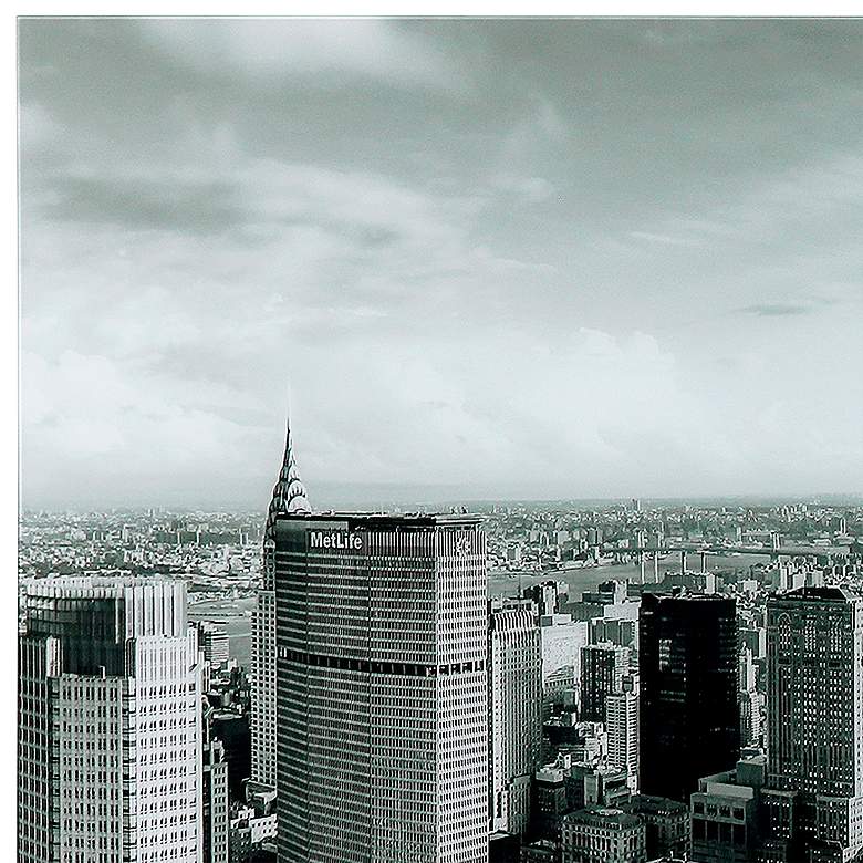 Image 3 My New York 74 1/2"W Free Floating Tempered Glass Wall Art more views