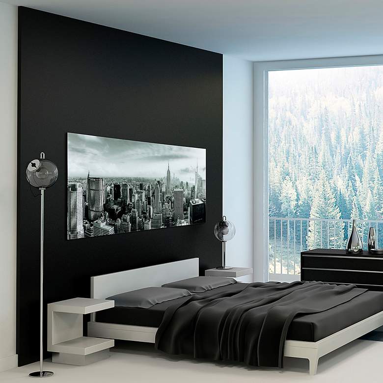 Image 5 My New York 74 1/2"W Free Floating Tempered Glass Wall Art more views