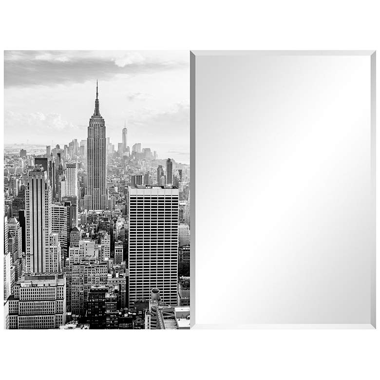 Image 1 My New York Rectangular Beveled Mirror on Printed Tempered Art Glass