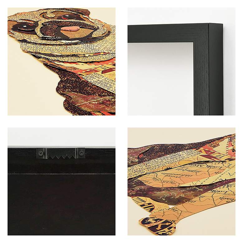 Image 3 My Puggy 25" High Dimensional Collage Framed Wall Art more views