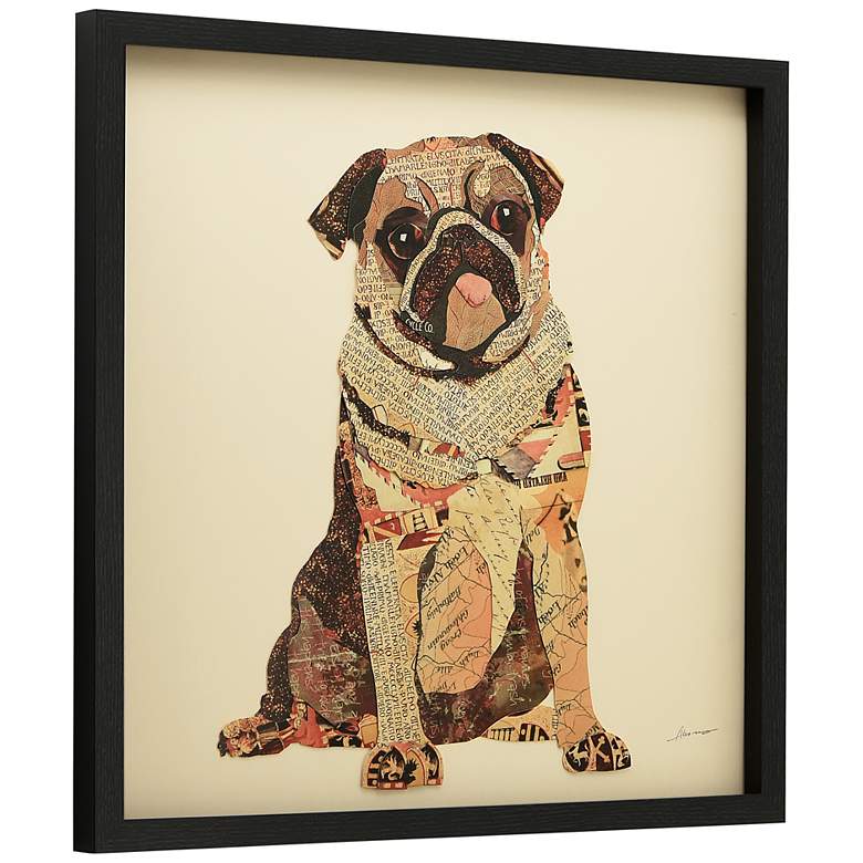 Image 4 My Puggy 25" High Dimensional Collage Framed Wall Art more views