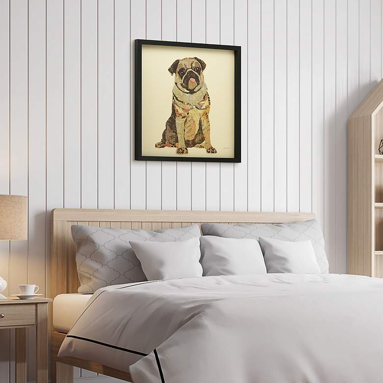 Image 5 My Puggy 25" High Dimensional Collage Framed Wall Art more views
