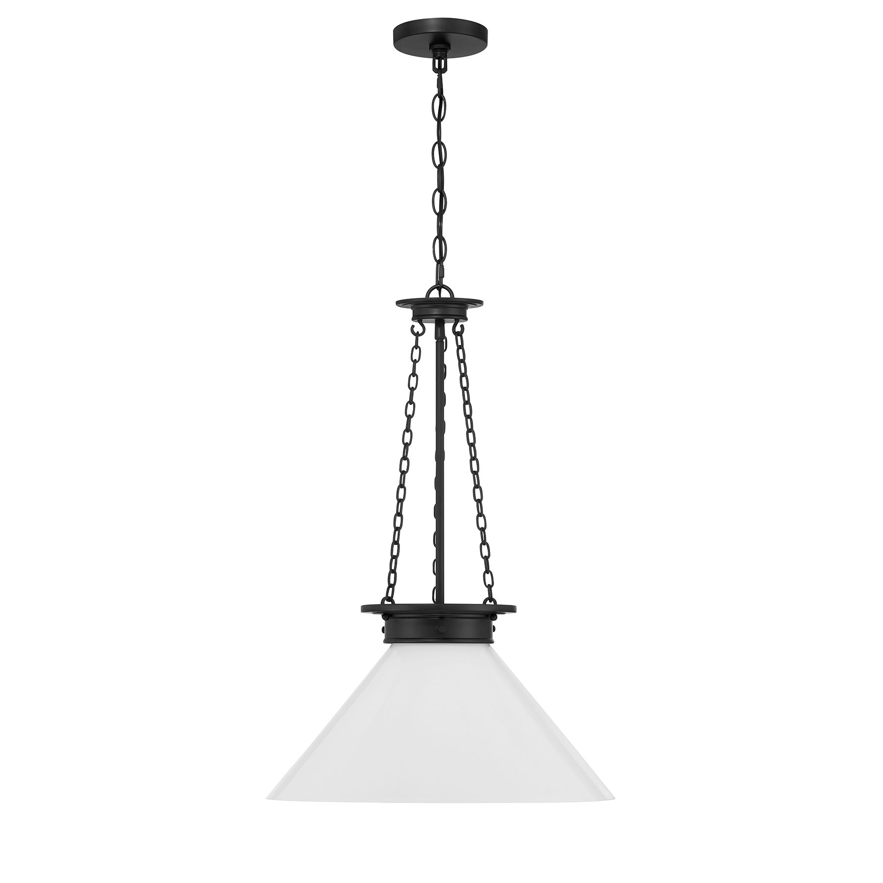 Image 2 Myers 1-Light Pendant in Matte Black more views