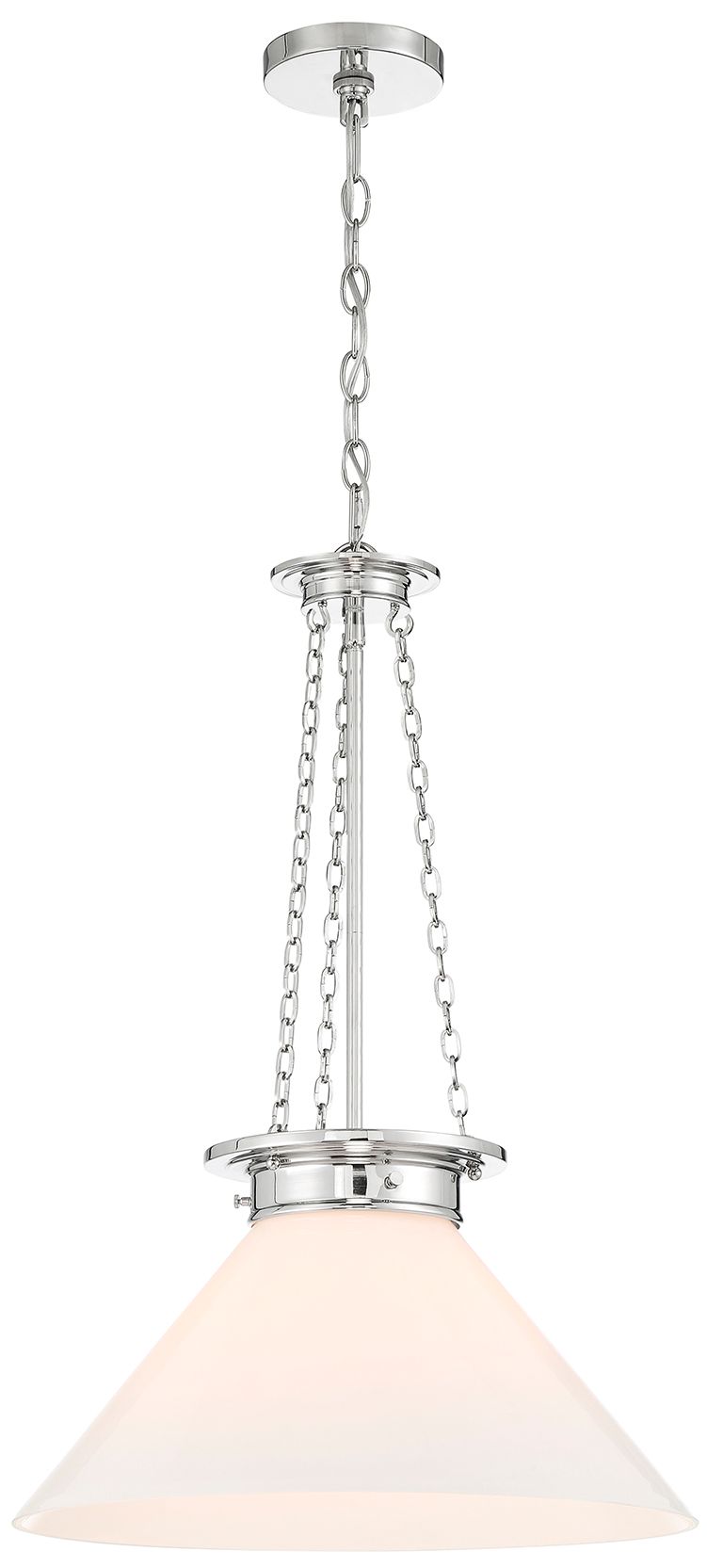 Image 4 Myers 1-Light Pendant in Polished Nickel more views