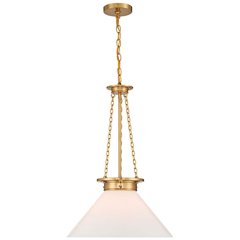 Image 1 Myers 1-Light Pendant in Warm Brass