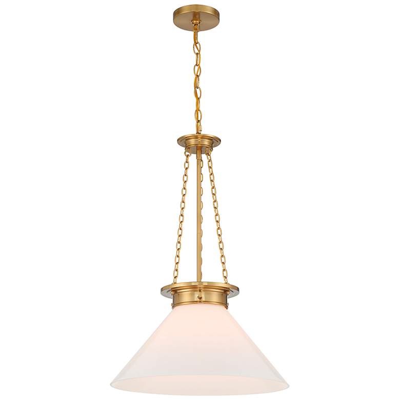 Image 3 Myers 1-Light Pendant in Warm Brass more views