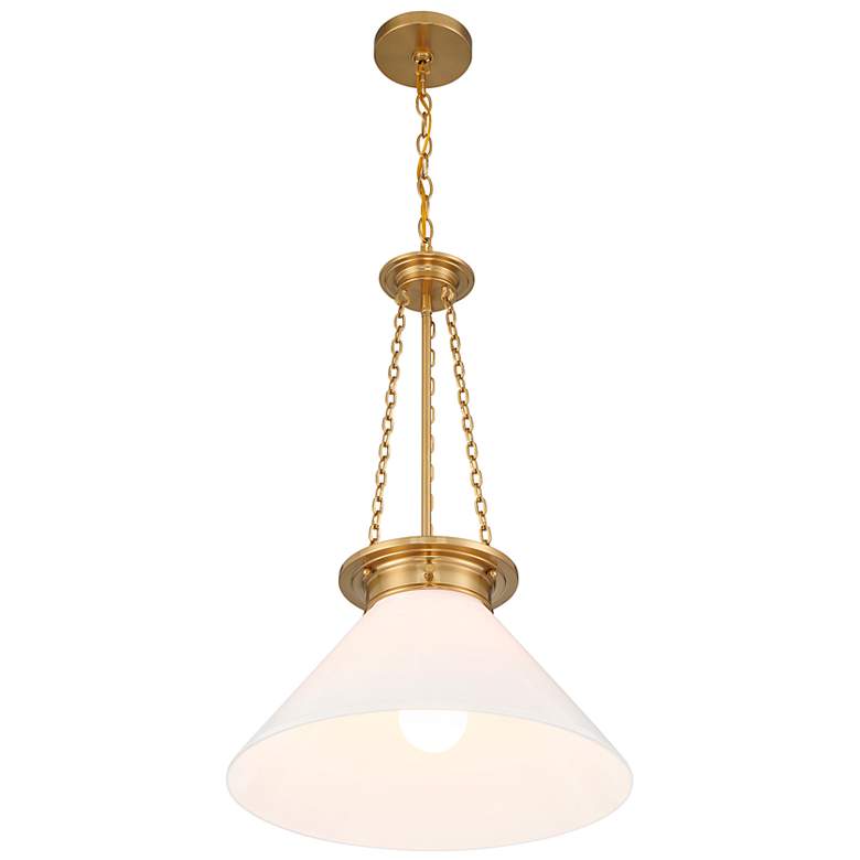 Image 4 Myers 1-Light Pendant in Warm Brass more views