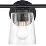 2_Myers 24 1/2" Wide Matte Black 3-Light Bath Light more views