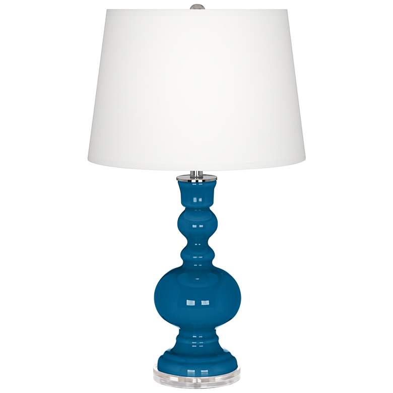 Image 2 Mykonos Blue Apothecary Table Lamp with Dimmer