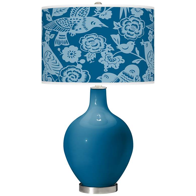 Image 1 Mykonos Blue Aviary Ovo Table Lamp