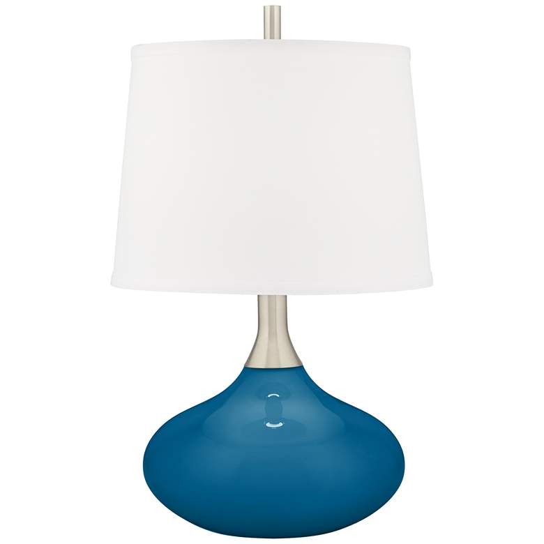 Image 1 Mykonos Blue Felix Modern Table Lamp