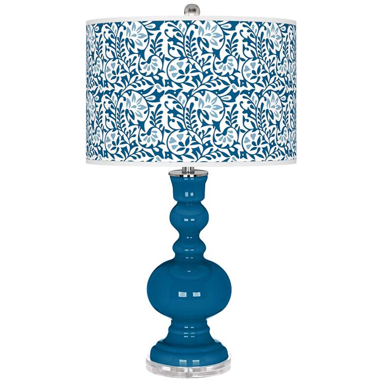 Image 1 Mykonos Blue Gardenia Apothecary Table Lamp