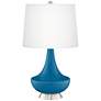 Mykonos Blue Gillan Glass Table Lamp