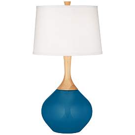 Image2 of Mykonos Blue Wexler Table Lamp with Dimmer