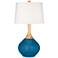 Mykonos Blue Wexler Table Lamp with Dimmer