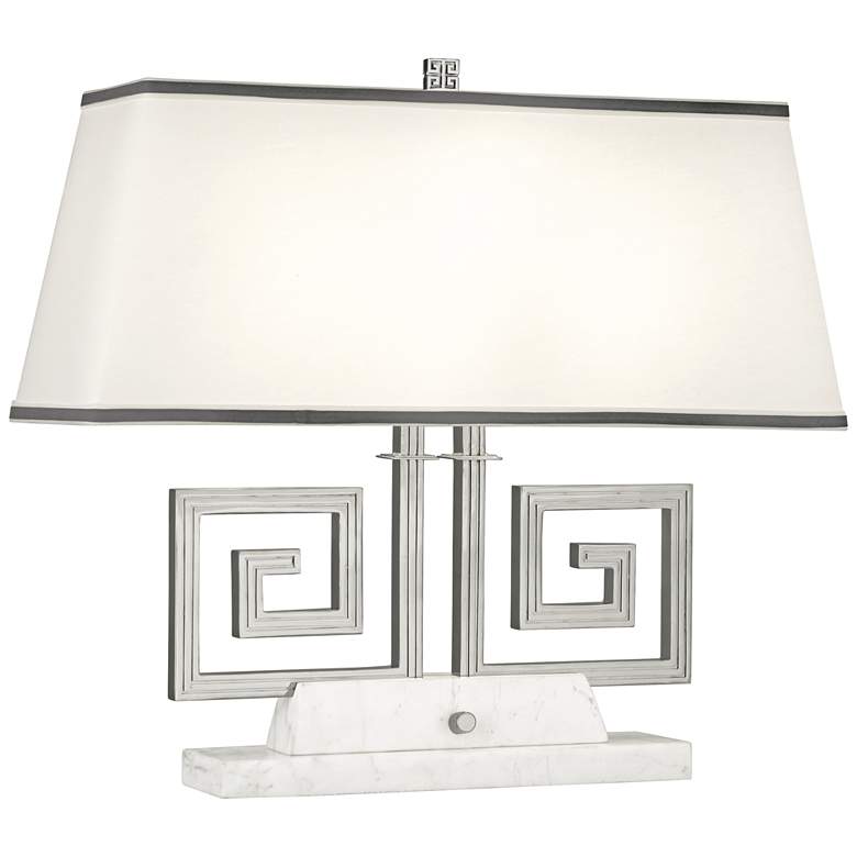 Image 1 Mykonos Polished Nickel Double Accent Table Lamp