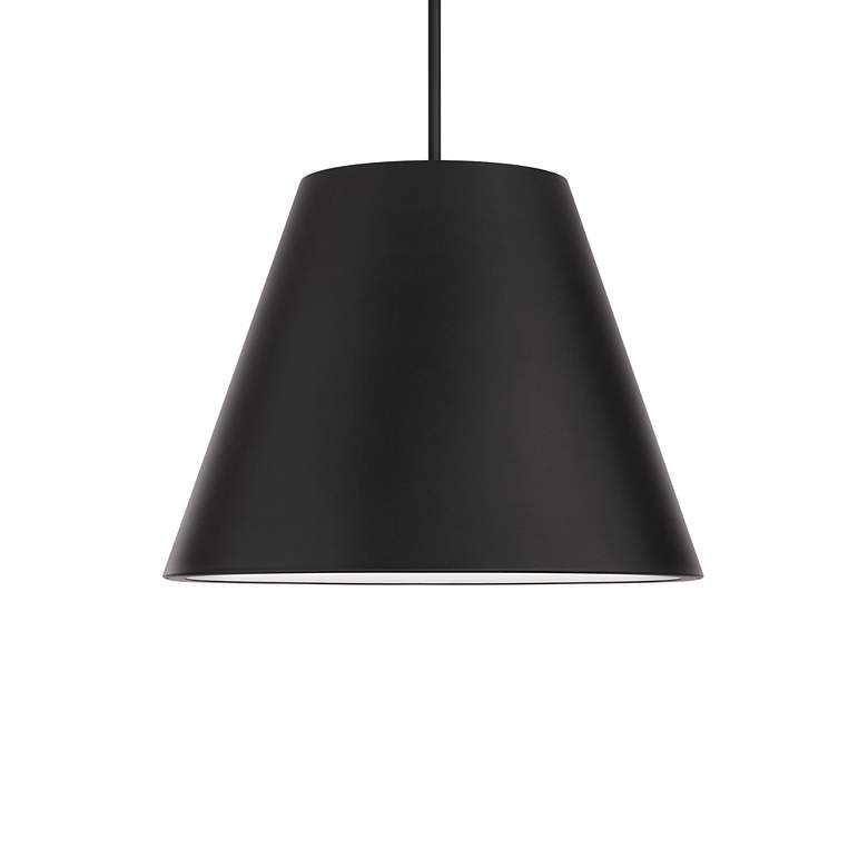 Image 2 Myla 15"H x 20"W 1-Light Outdoor Pendant in Black more views