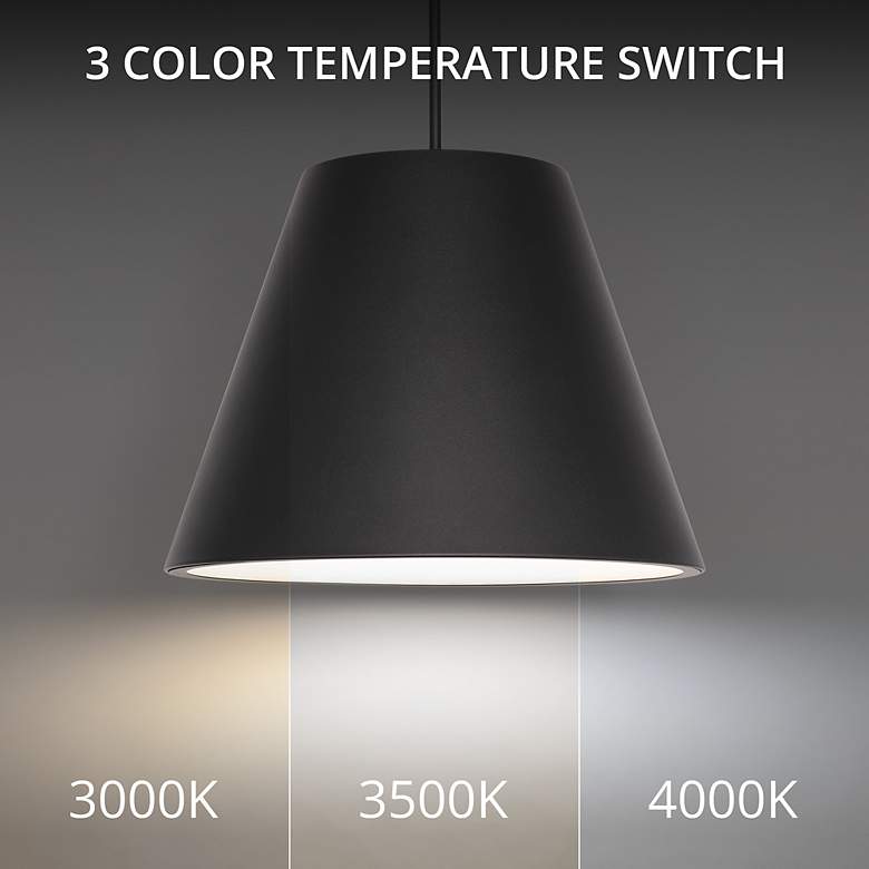 Image 5 Myla 15"H x 20"W 1-Light Outdoor Pendant in Black more views