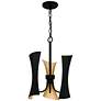 2_Myla 3-Light Matte Black Pendant Light