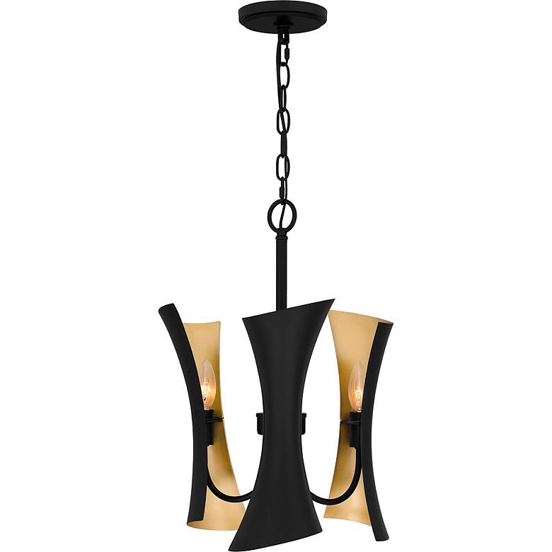 Image 4 Myla 3-Light Matte Black Pendant Light more views