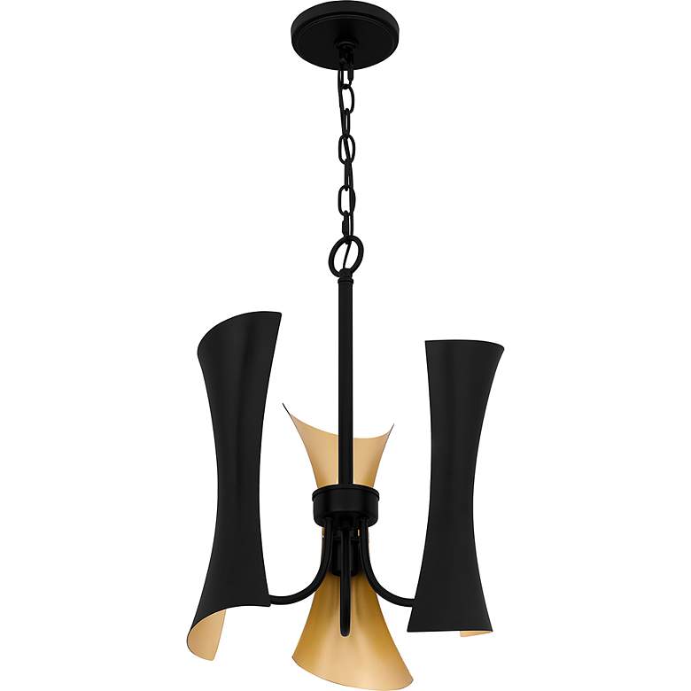 Image 5 Myla 3-Light Matte Black Pendant Light more views