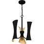 5_Myla 3-Light Matte Black Pendant Light more views