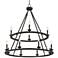 Myland 36" Wide Bronze 2-Tier 12-Light Chandelier