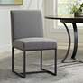 1_Myles Grey Fabric and Black Metal Dining Chair