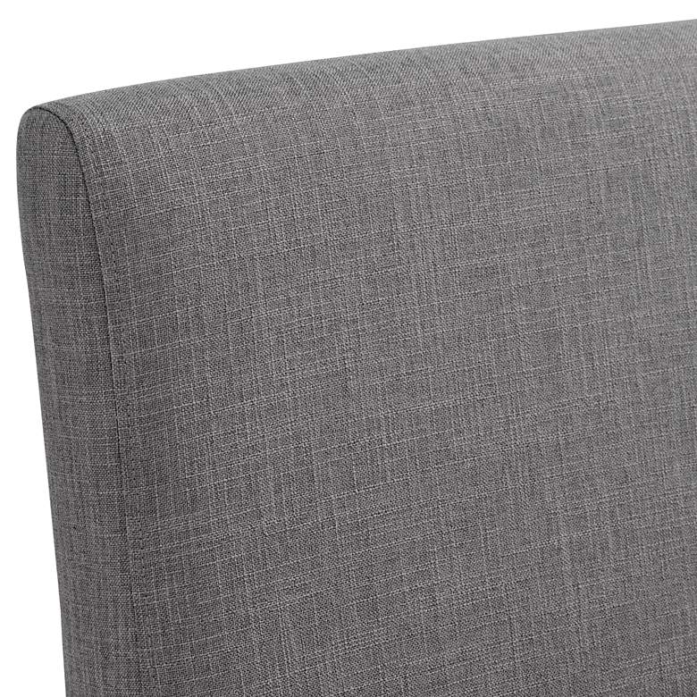Image 4 Myles Grey Fabric and Black Metal Dining Chair more views