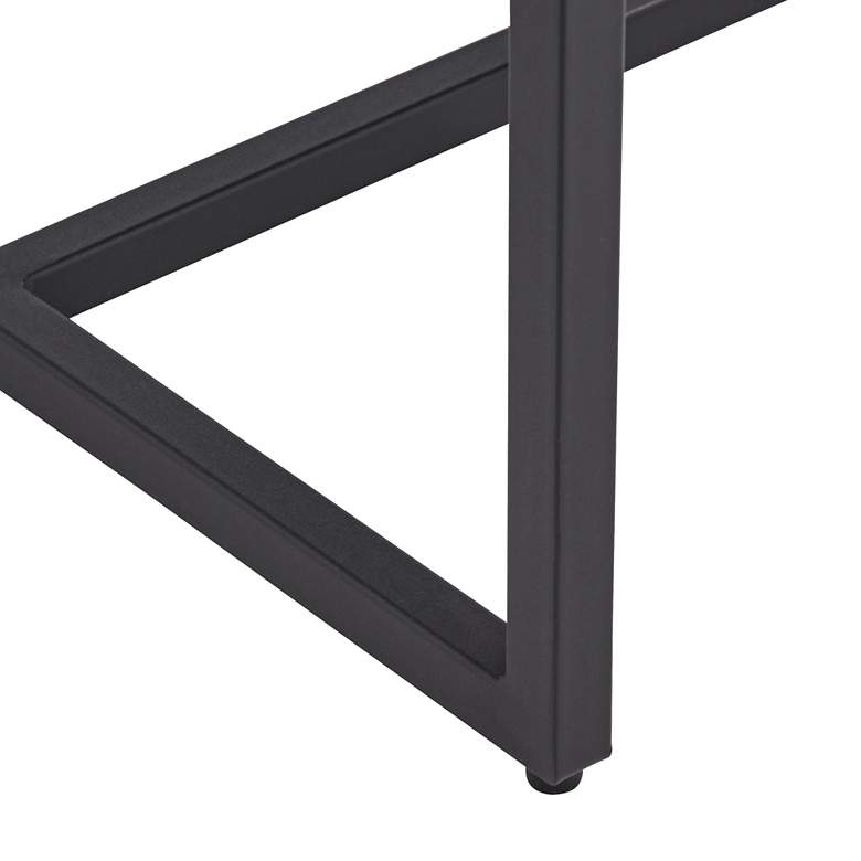 Image 6 Myles Grey Fabric and Black Metal Dining Chair more views