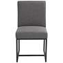 7_Myles Grey Fabric and Black Metal Dining Chair more views