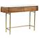 Myles Malibu 47"W Rian Brown 2-Drawer Accent Console Table