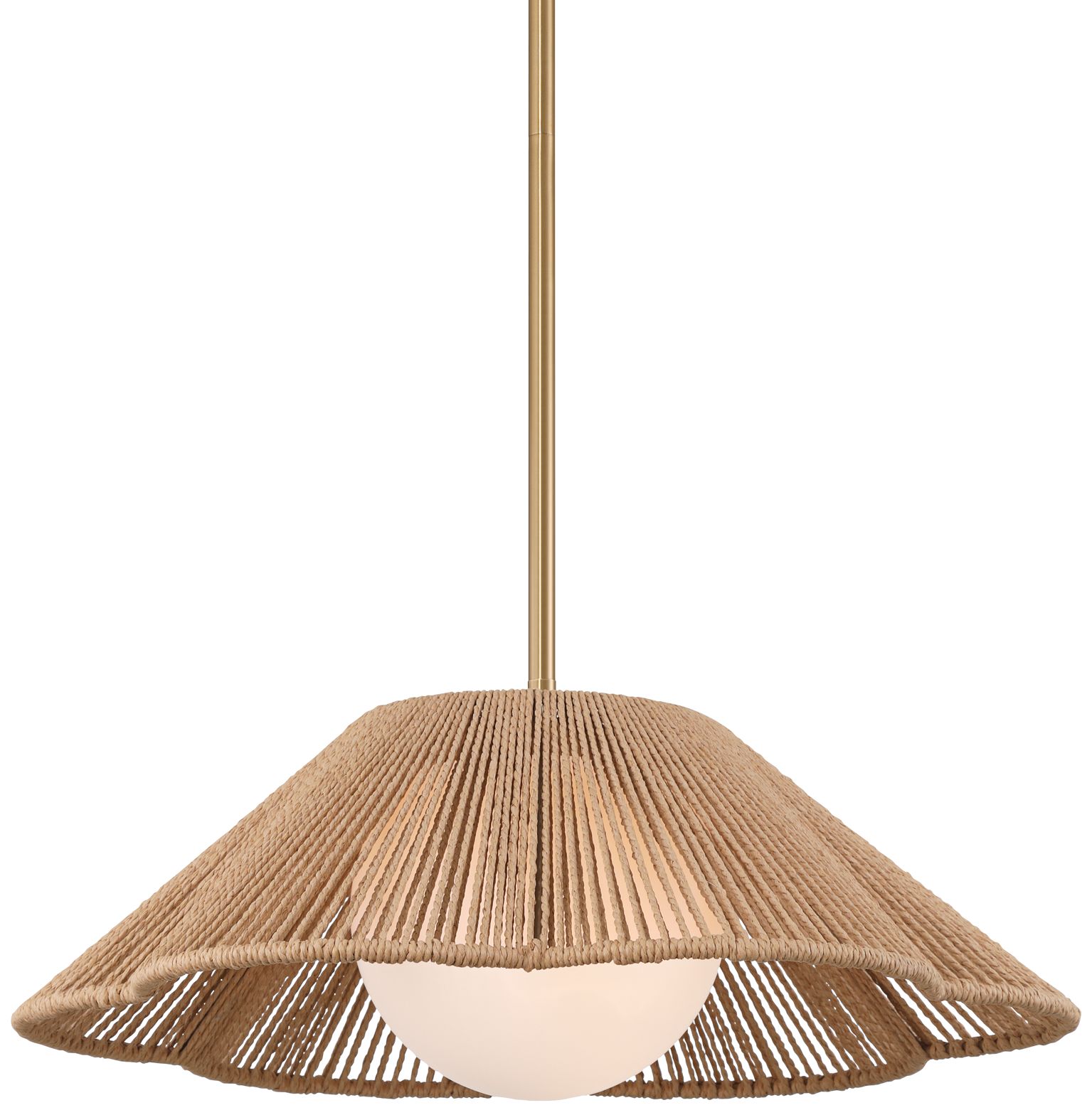 Image 3 Mylinh 22 1/4" Wide Natural Rope and Soft Gold Coastal Pendant Light