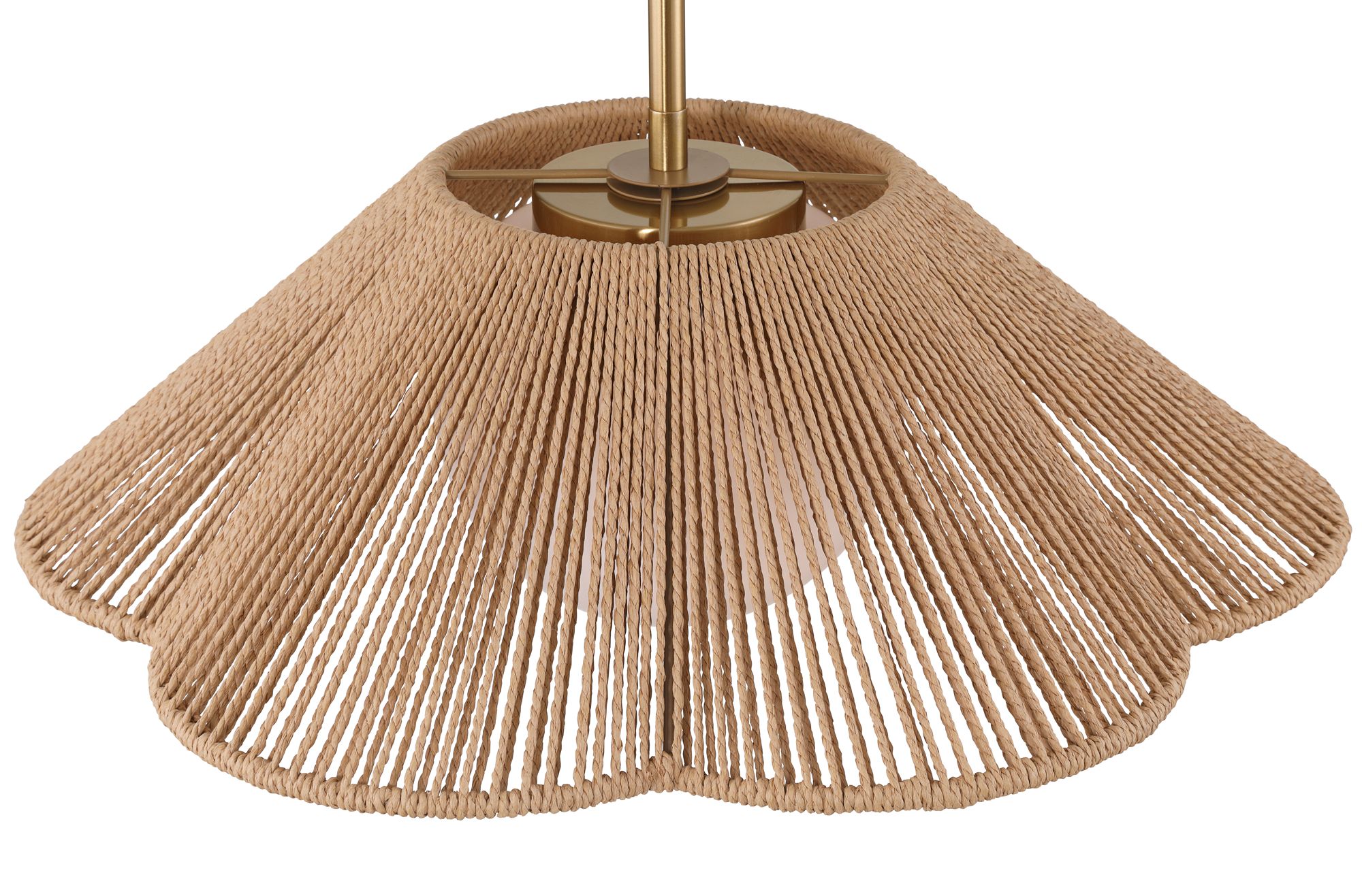 Image 5 Mylinh 22 1/4" Wide Natural Rope and Soft Gold Coastal Pendant Light more views