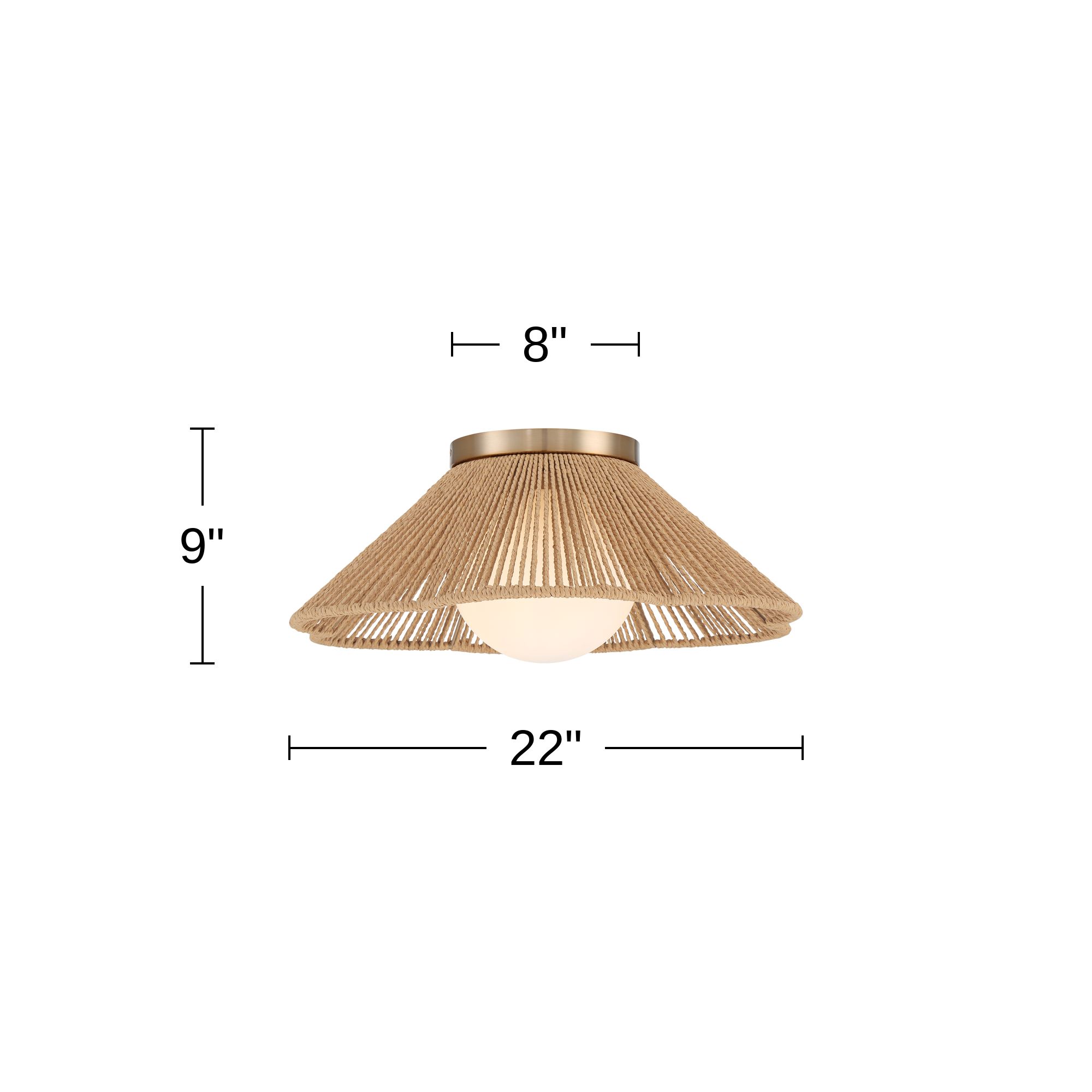 Watch A Video About the Mylinh Natural Rope and Soft Gold Coastal Ceiling Light