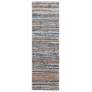 Mynka Stripes Indoor Ivory Area Rug 39IEF 2'-6" x 8'