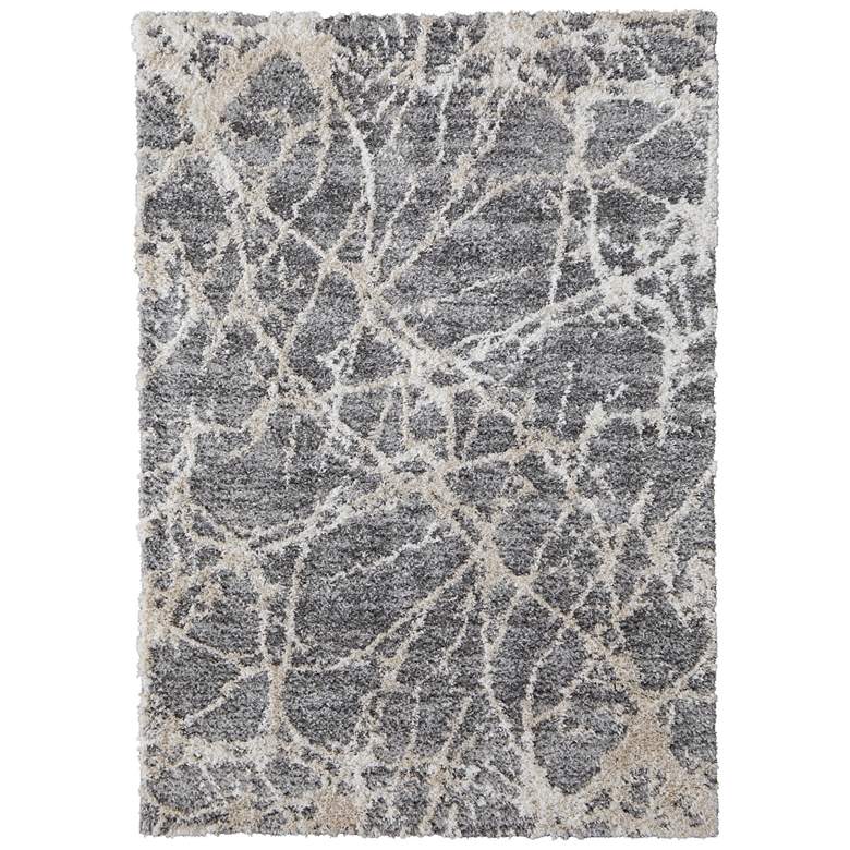 Image 1 Mynka Transitional Abstract Soft Indoor Gray Area Rug 39IDF