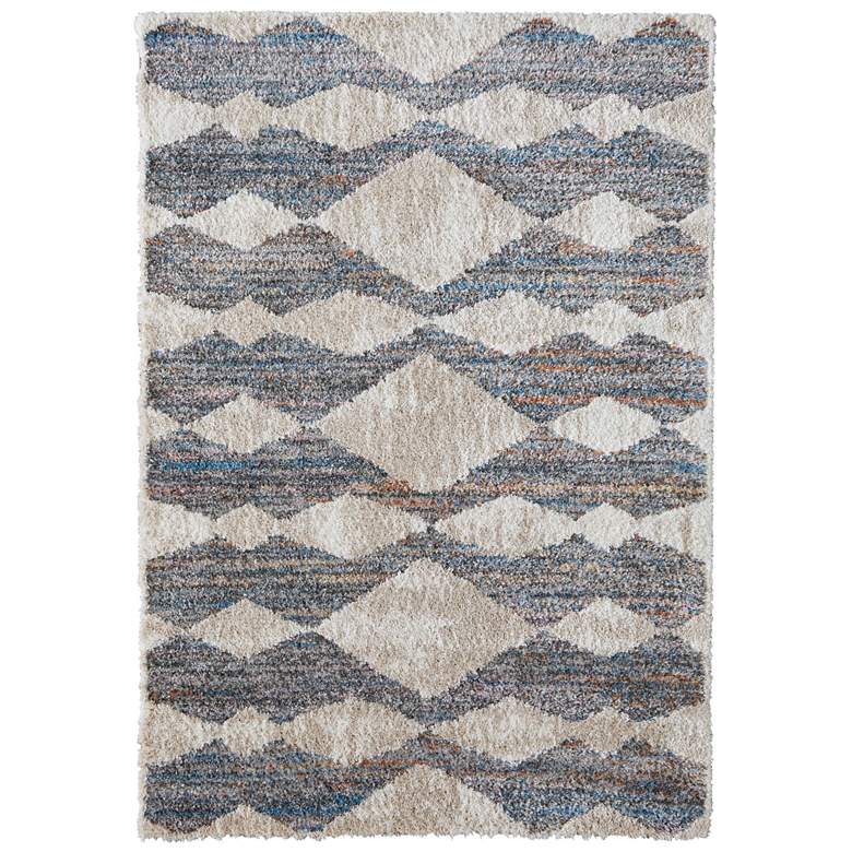 Image 1 Mynka Transitional Diamond Soft Indoor Tan Area Rug 39IFF