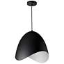 2_Myra 15" Wide Black Pendant Light