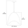 3_Myra 15" Wide Black Pendant Light more views