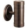 Myra Dual 6 1/2" High Bronze LED Outdoor Wall Light