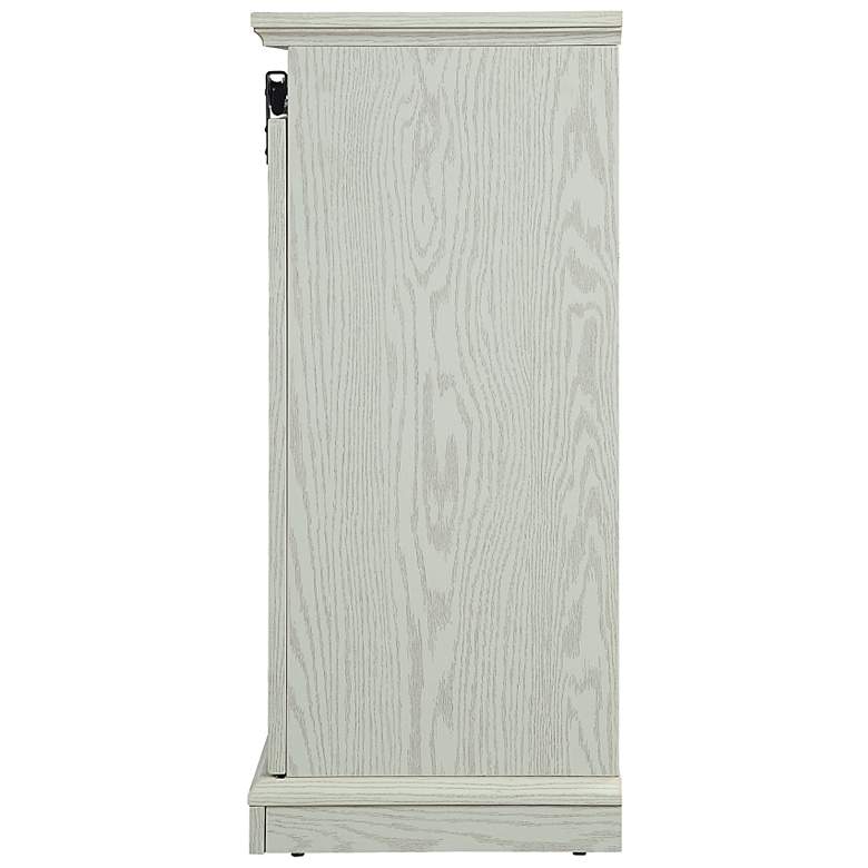 Image 6 Myrtle 60" Wide Cream Oak Wood 2-Door TV Stand more views